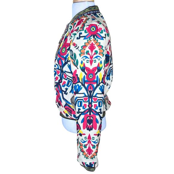 Desigual Suiza Safari Reversible Bomber Jacket EU Size 38=US 6/S NWOT - Picture 3 of 16